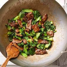 Beef Stir-Fry with Baby Bok Choy & Ginger