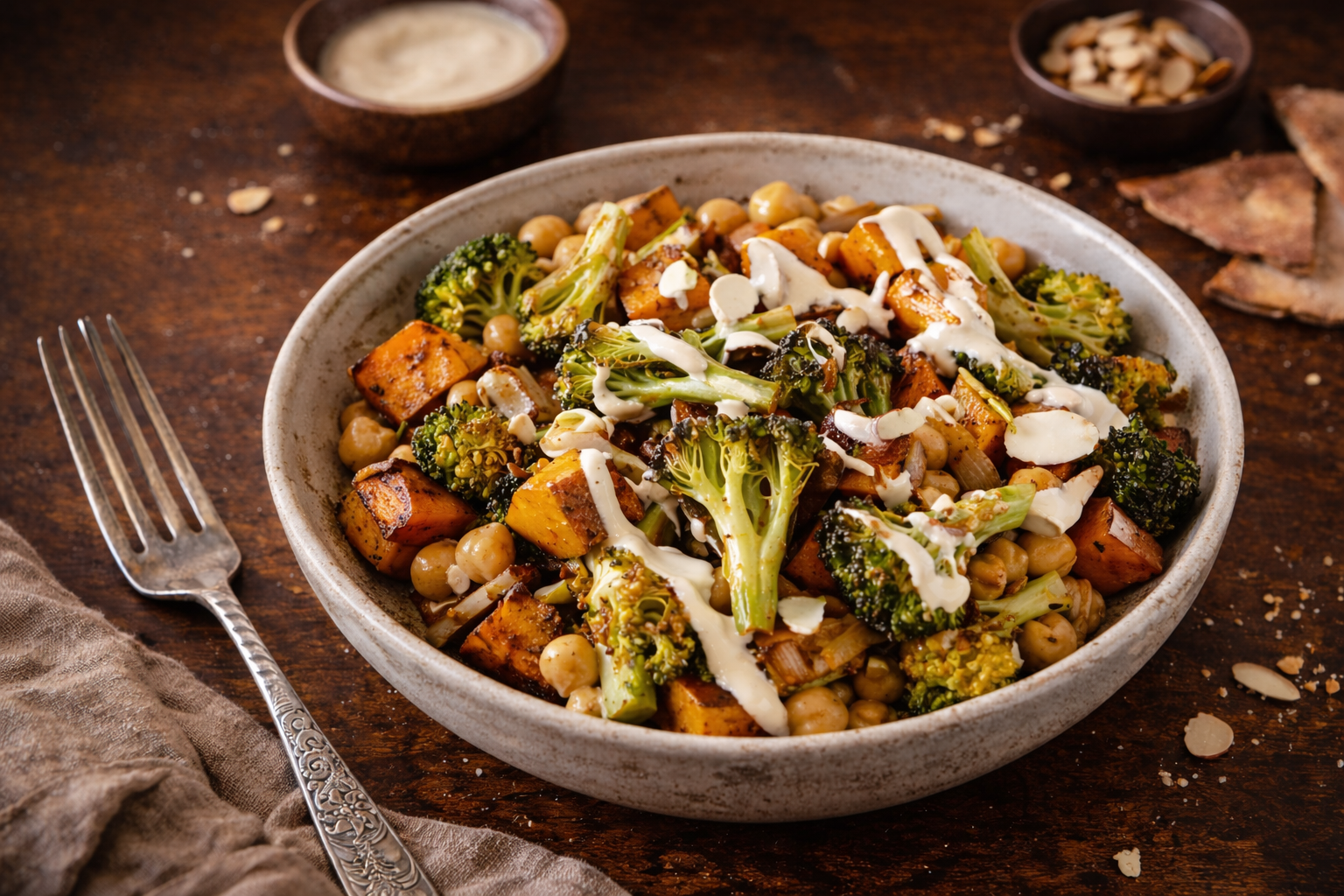 Fiber Rich Sweet Potato & Chickpea Salad