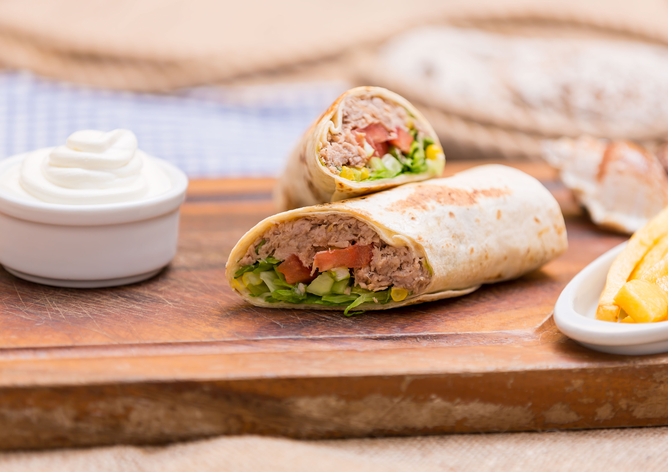 Tuna & Egg Breakfast Wrap